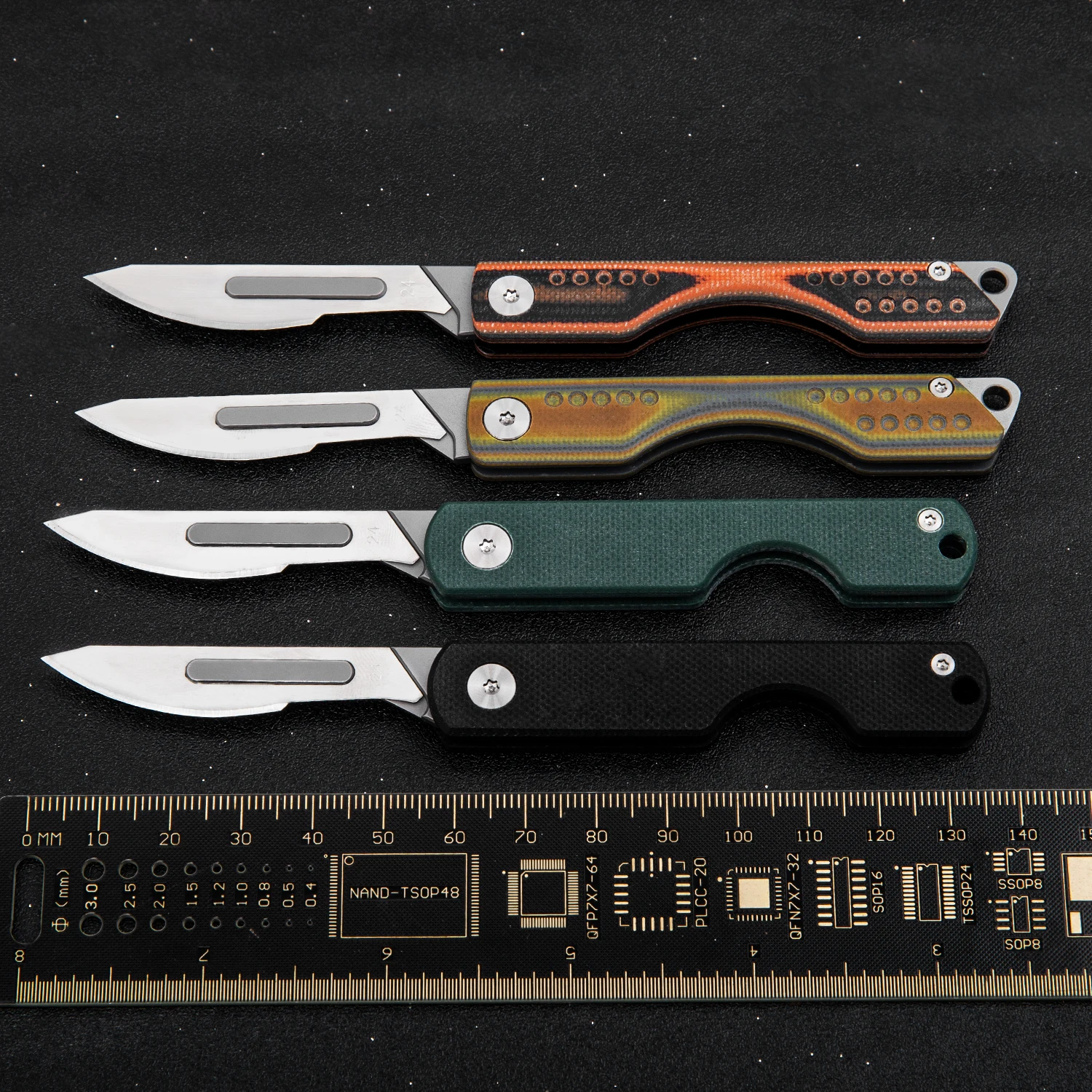 G10 Scalpel Folding Pocket Knife With 10 Blades Support For Free Laser Logo New Multifunctional Utility EDC Tool