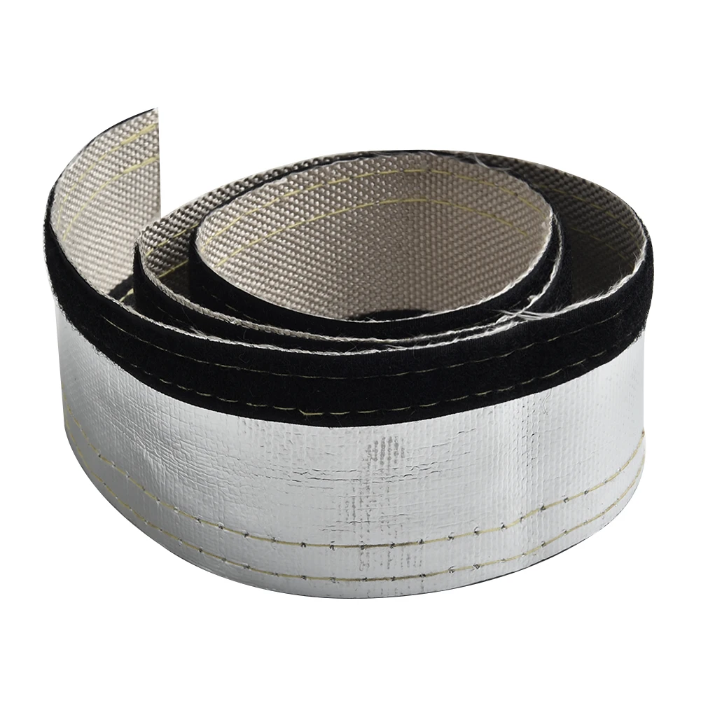 

Aluminum Heat Shield Sleeve Insulated Wire Hose Cover 12mm Heat Blanketing Reflective Layer for Plastic Tubing
