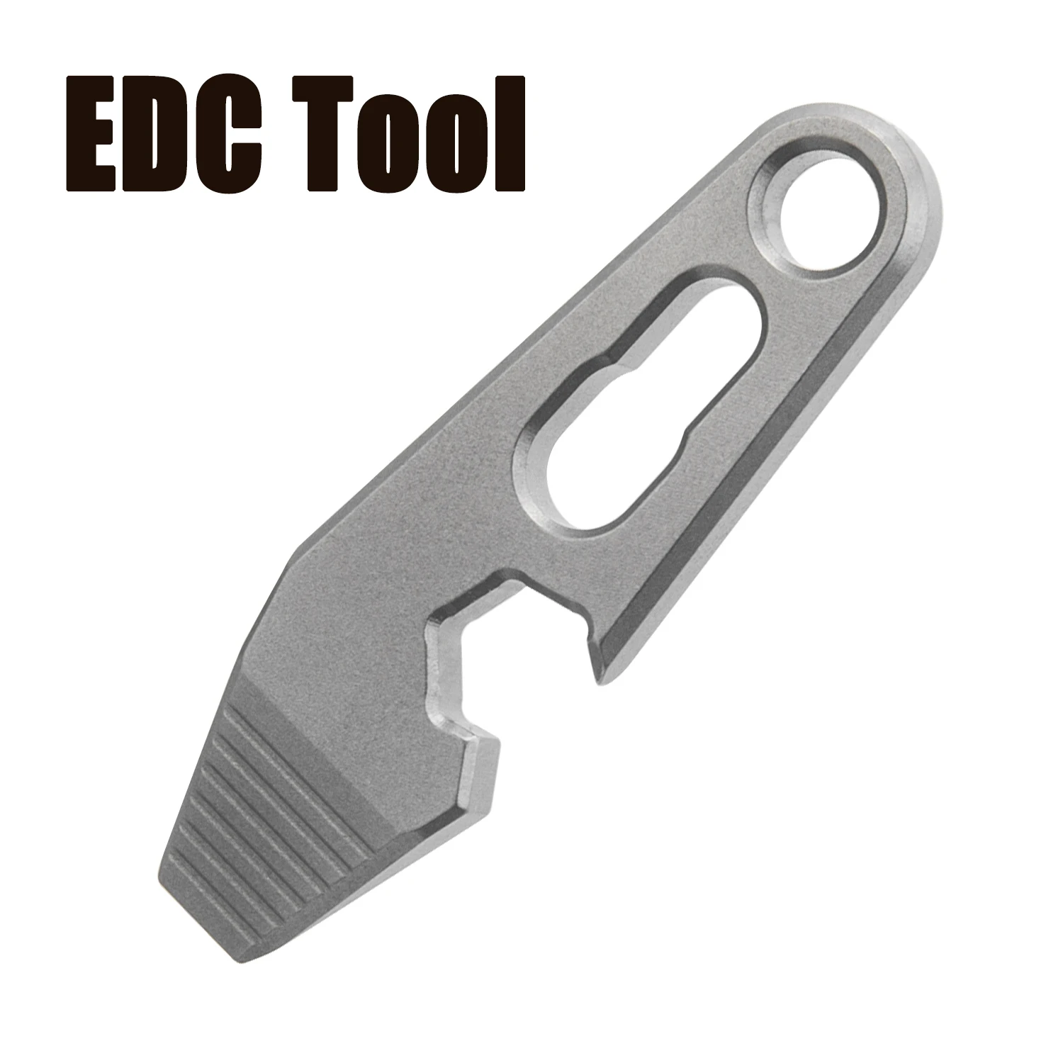 

TGZUO FC03 Silver Titanium Alloy MINI EDC Pry Bar, Multifunctional Manual Maintenance Tool