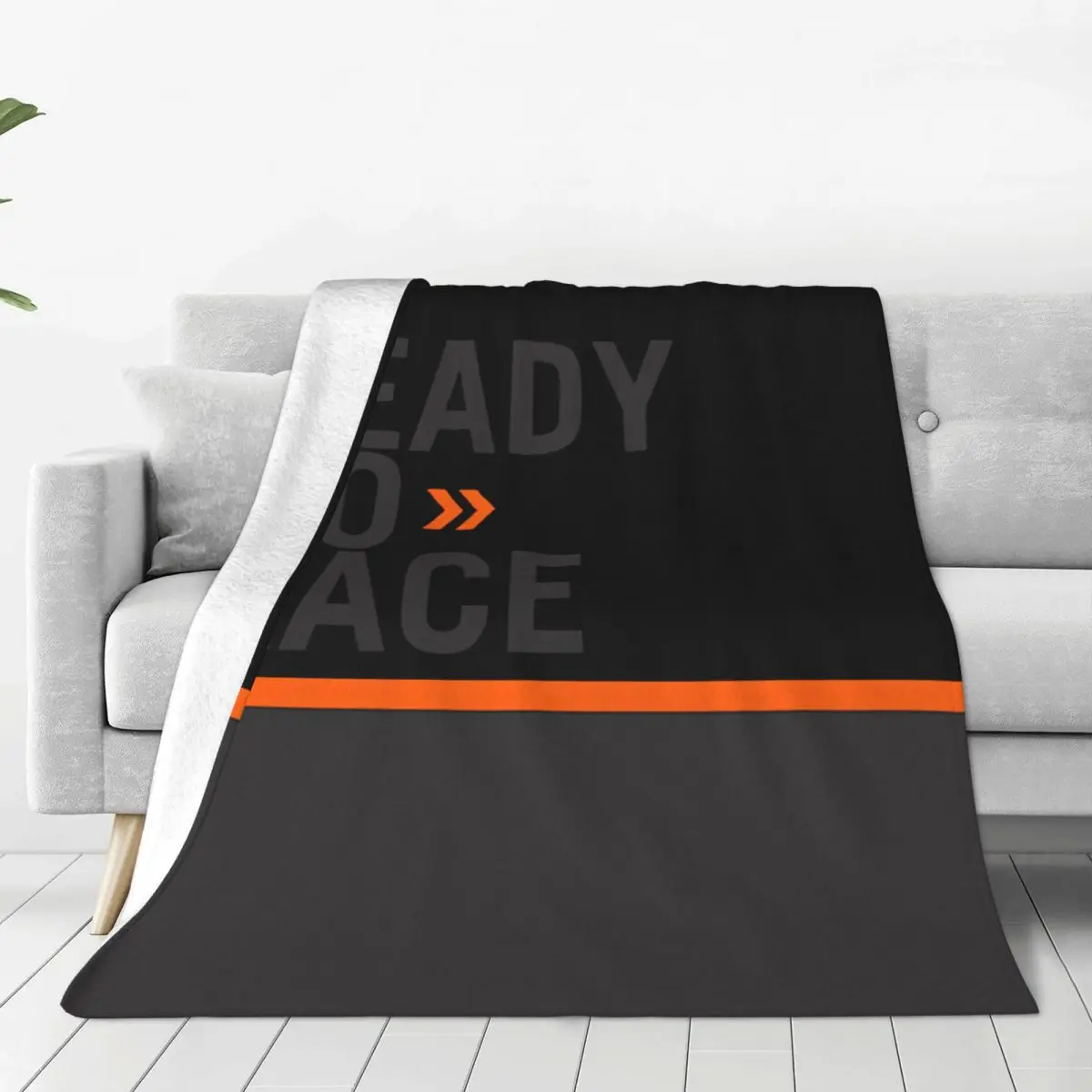 Custom Ready To Race Blanket Soft Fleece Spring Warm Flannel Enduro Bitumen Bike Life Throw Blankets for Sofa Outdoor Bed Quilt
