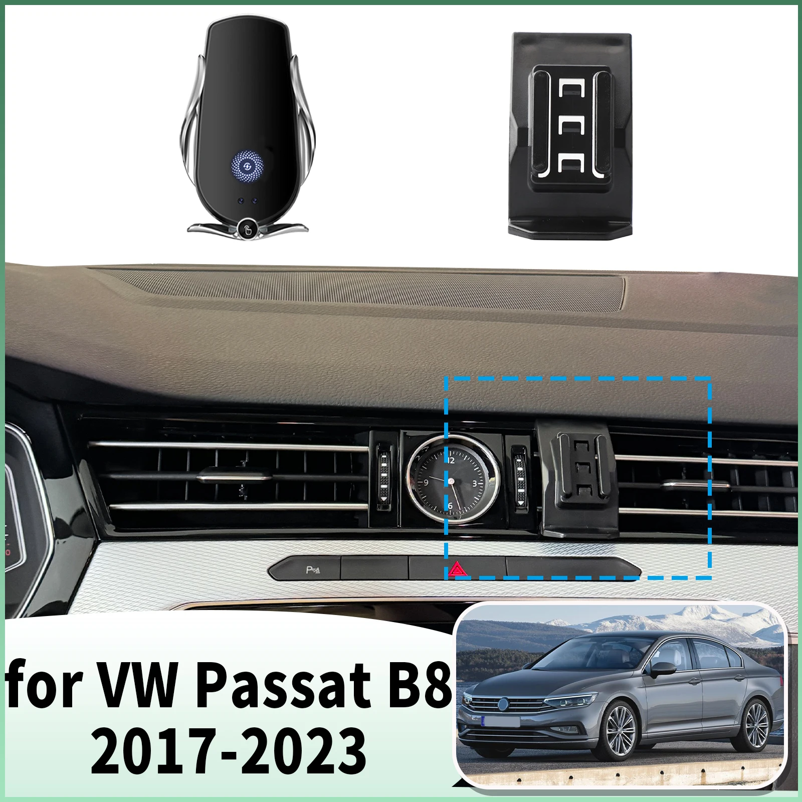 

fit for VW Passat B8 2017 2018 2019 2020-2023 Specific Dashboard Navigation Phone Holder Mount Design Car​​ accessoires