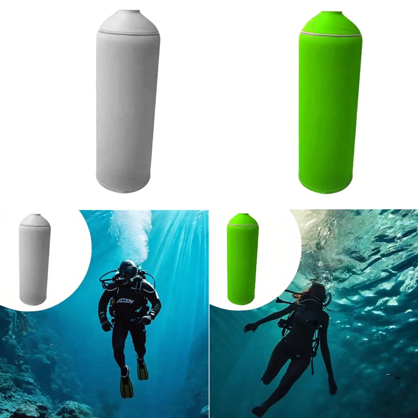 

Scuba Diving Tank Cover Protector Easy to Install Professional Accessories Portable Scratch Resistant Dive Cylinder Sleeve