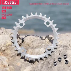 PASS QUEST 104BCD AXS Road Bicycles ROUND Narrow Wide Chainrinrg Black and Silver