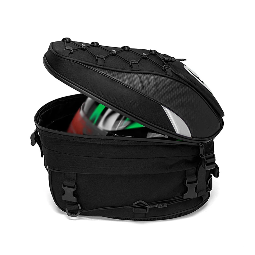 

Dual Use Waterproof Helmet Bag Motorcycle Tail Bag 30L-40L Tool Box Rear Seat Bag Rider Backpack Motorbike Accessories