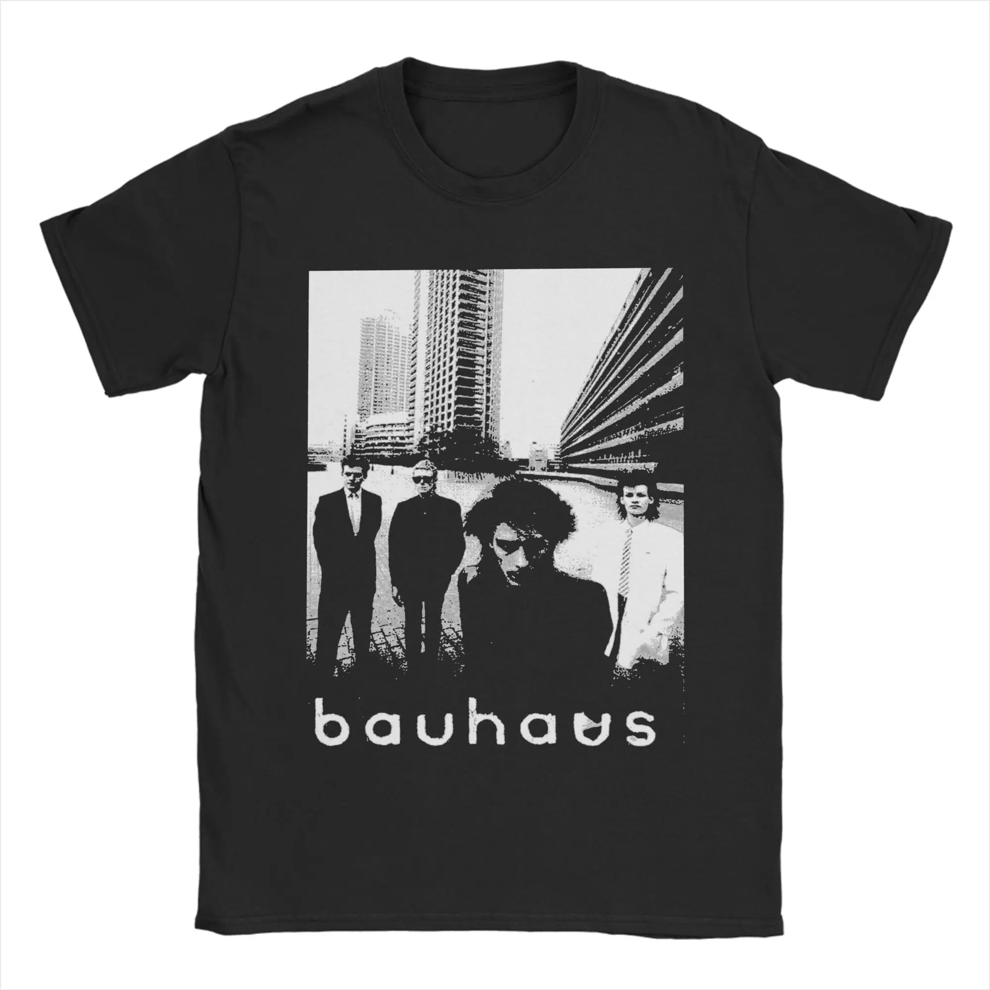 Novelty Bauhaus T-Shirt Men Crew Neck Pure Cotton T Shirts  Short Sleeve Tees Printing Tops