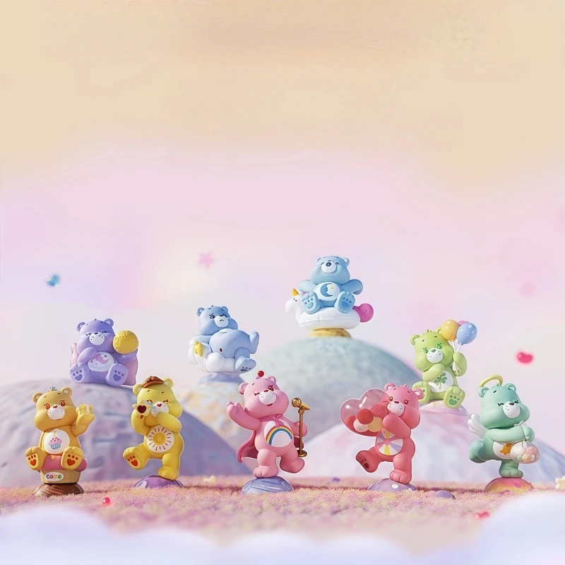 New Care Bears Blind Box Cartoon PVC Hand-Made Blind Box High-Value Cute Doll Desktop Ornaments Model Children'S Gifts