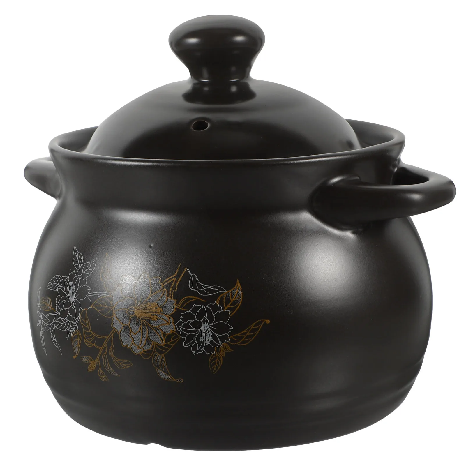 

Household Stew Pot Ceramic Acid Alkali Resistant Kitchen Essentials Smooth Glazed Surface Easy Clean Cooking Pot