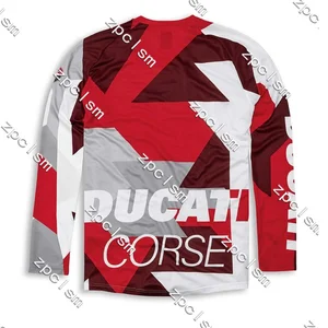 T -Shirt für MTB Sportliebhaber, 3D -gedrucktes Motorrad T -Shirt, Long Herren -Ärmel, Ducati -Radfahren, Fahrradhemd, BMX -Tops 9 Hauptverkaufs Ducati -Kleidung - №8