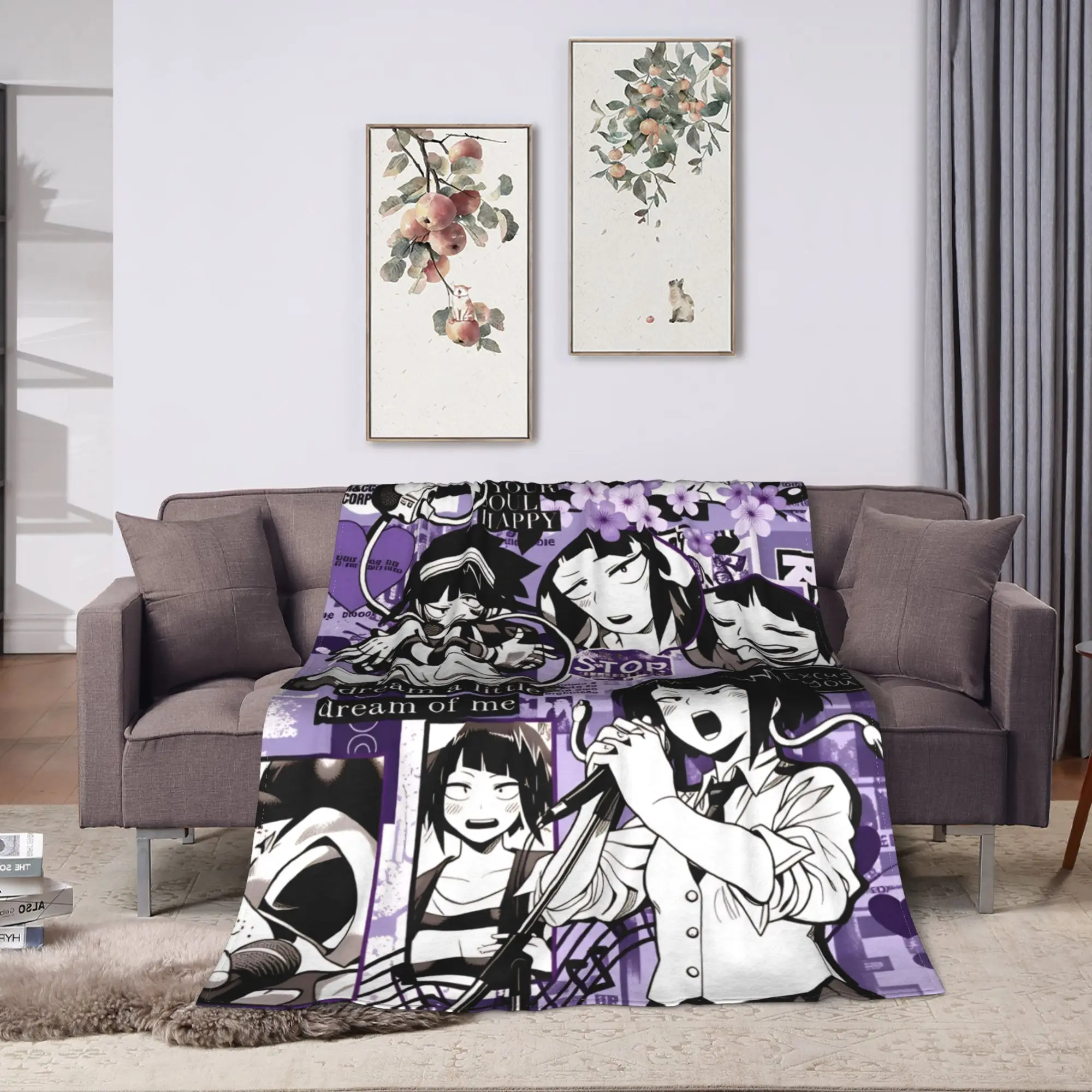 Soft Blanket Travel Office My Hero Academia Bedding Throws  Bakugou Deku Cartoon Flannel Bedspread For Outdoor Sofa Bed Cover
