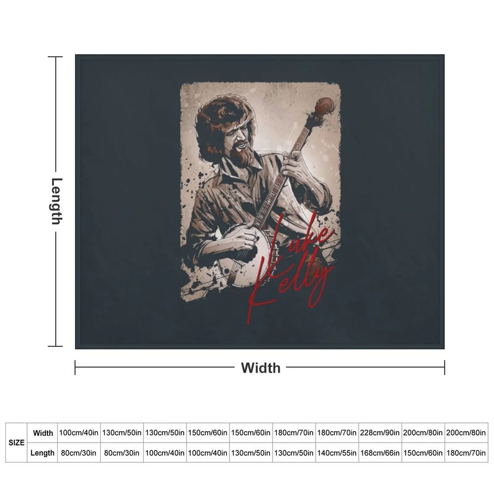 LUKE KELLY Throw Blanket For Sofa Thin Flannel Fabric Giant Sofa Decorative Sofa Blankets