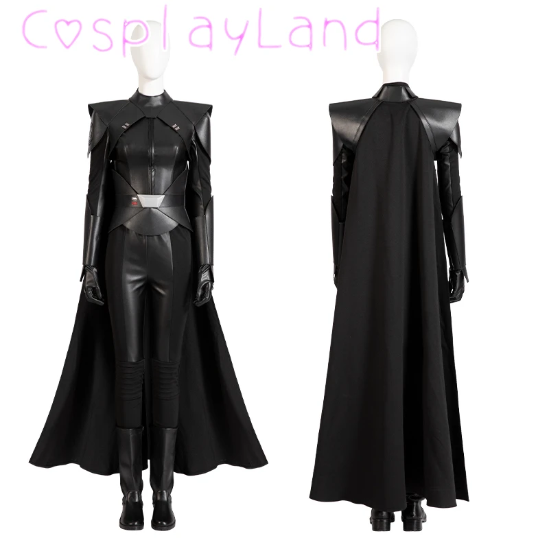 

Newest Obi Reva Cosplay Costume Halloween Carnival Costumes Women Jedi Imperial Black Uniform Suit Third Sister Outfit