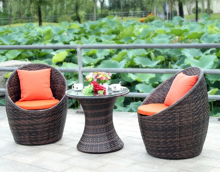 Outdoor furniture, leisure rattan chairs, tables and chairs, fashion coffee shops and bars, rattan-like tables