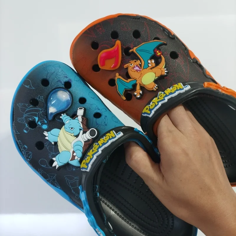 

Pokemon Gradient Slippers Cute Cartoon Hole Shoe Adult Summer Beach Couple Matching Slippers Comfortable Breathable Sandals