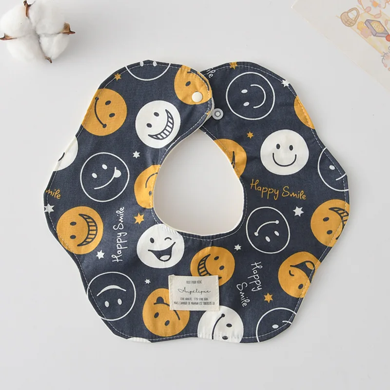 1 pçs algodão gaze impressão babadores do bebê absorvente saliva toalha recém-nascido burp panos bandana cachecol para meninos meninas alimentação babador