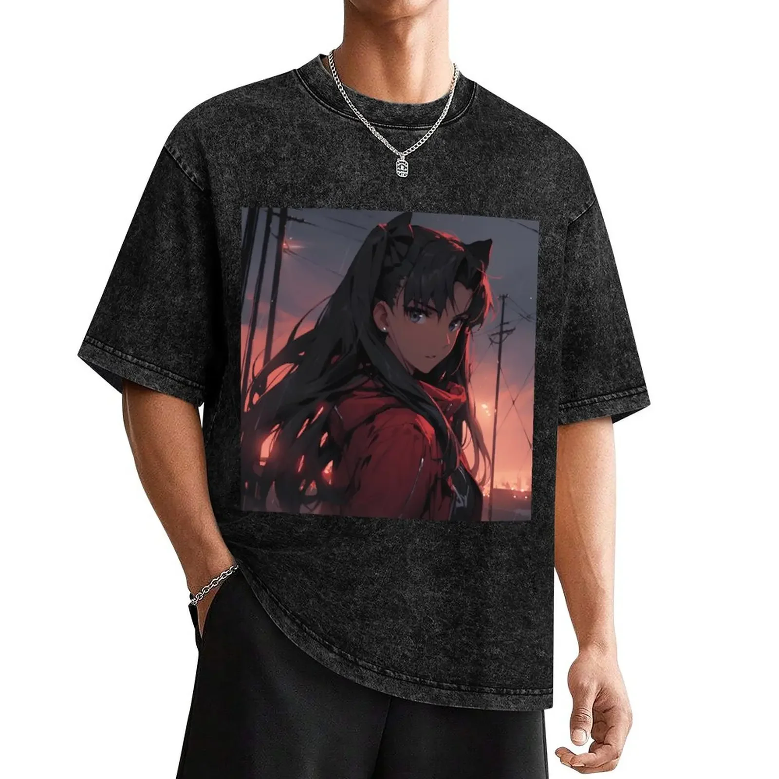 

Rin Tohsaka - Fate series 3 T-Shirt oversized t shirt graphic tee shirt mens white t shirts