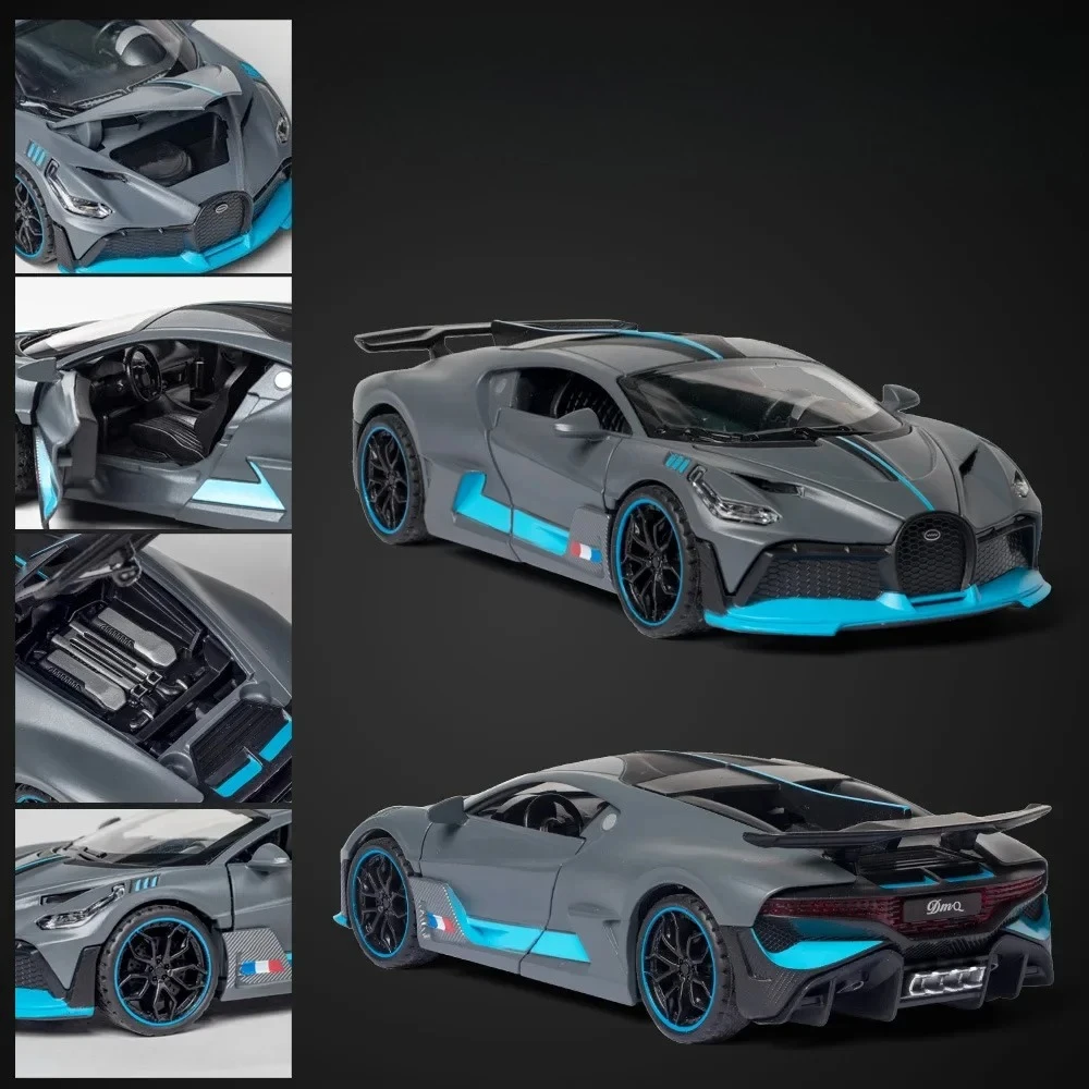 1:32 Divo alliage moulé sous pression modèles voitures jouets supercar avec son léger voiture de sport cadeau parfait pour les garçons