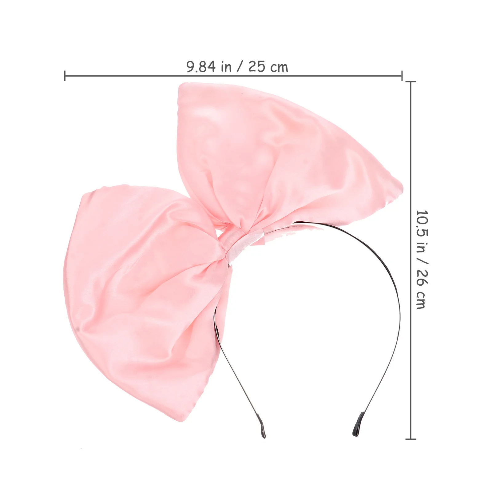 ที่คาดผมโบว์ใหญ่ LALAFINA สำหรับผู้หญิง โบว์สีชมพู ที่คาดผมแบบวงกลมสำหรับคริสต์มาส วันหยุด งานวันเกิด งานปาร์ตี้