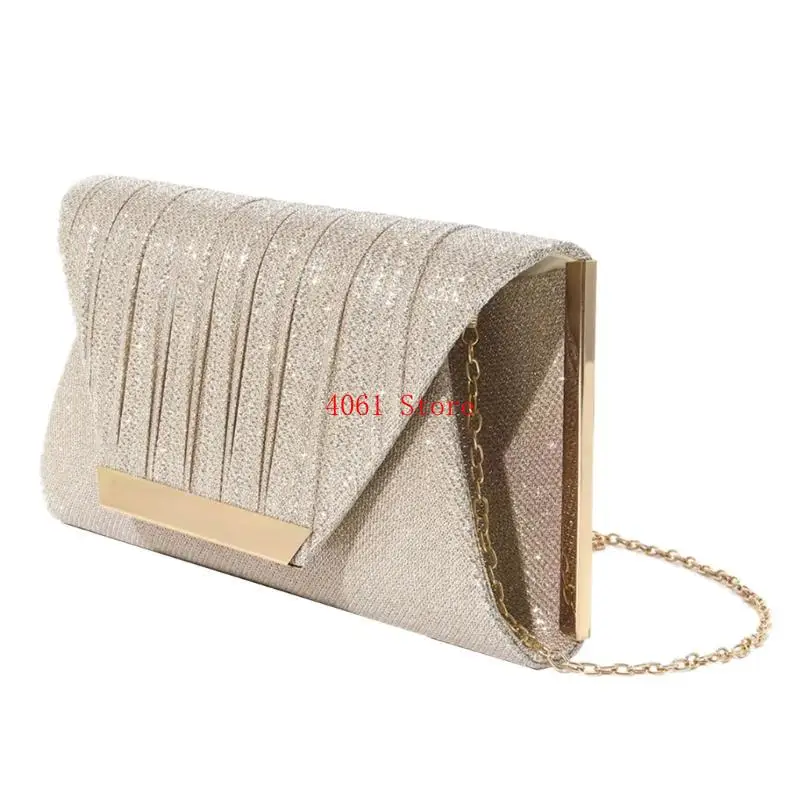 

Stylish Party Handbag Glitter Evening Bag For Women With Detachable Chain Strap