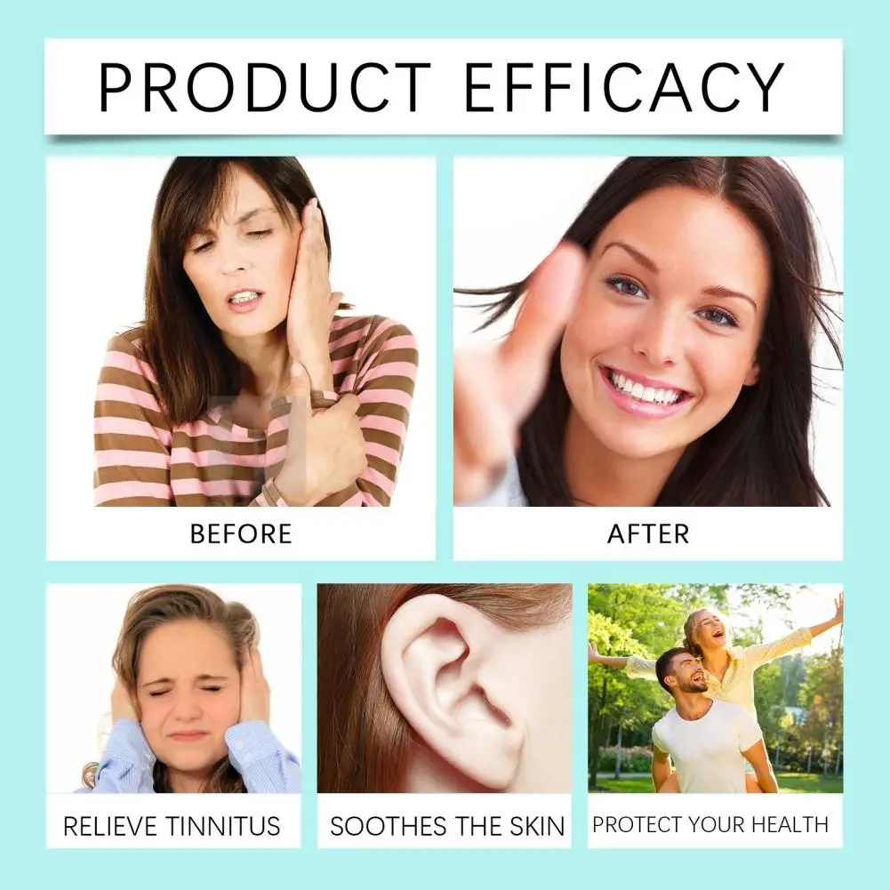 Semprotan Pereda Tinnitus 30Ml Kabut Pereda Formula Tanaman untuk Perawatan Telinga Semprotan Anti Tinnitus untuk Wanita Pria Senior