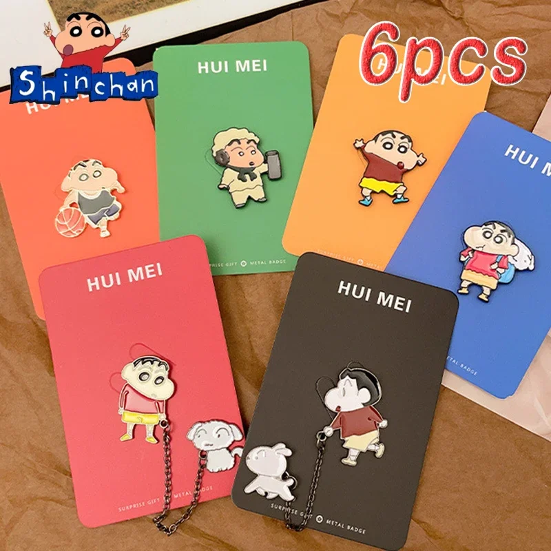 

Crayon Shin-chan Enamel Pins Anime Kawaii Shinchan Metal Brooch Funny Cute Backpack Pin Accessory for Women Fashion Jewelry Gift