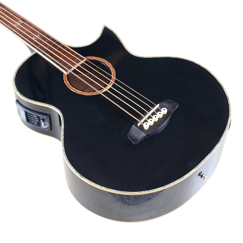 43inch Electric Acoustic Bass Guitar Ashwood body 5 String electric folk Bass Guitar with EQ