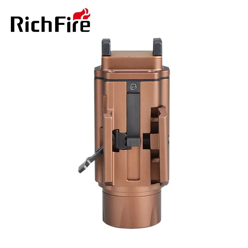 New Richfire Tactical LED Flashlight 1500Lumens Green Laser Pistols with Magnetic Charging for Taurus 20mm Rail Mounted