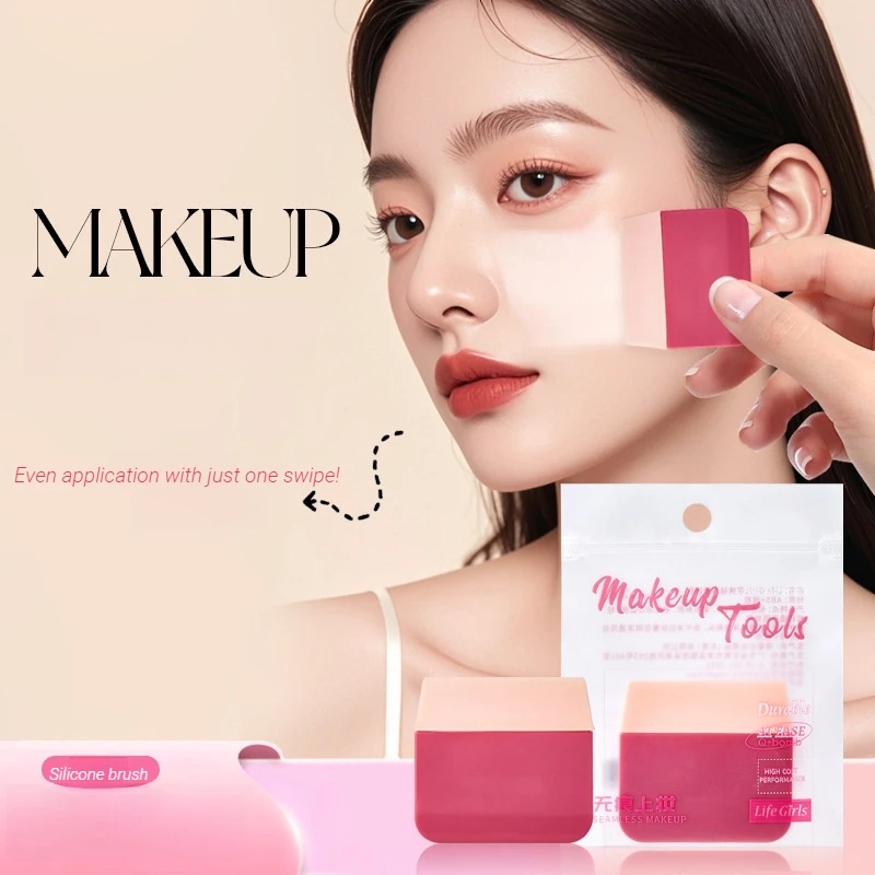 ストリークフリー リキッド ファンデーション ブラシ シリコーン ポータブル メイクアップ ツール プロフェッショナル クリーム ブレンディング 簡単なアプリケーション フェイス コスメティック