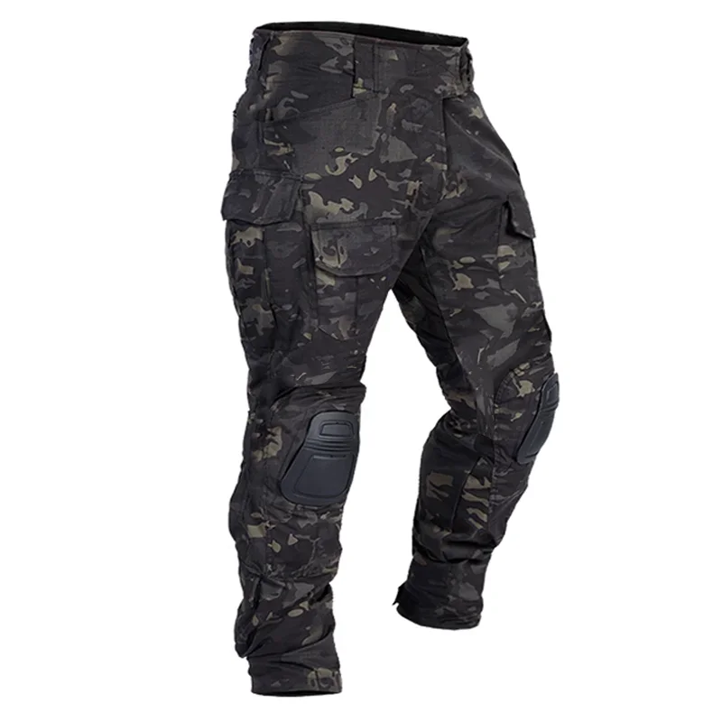 

2025 Tactical Pant Combat Pants with Knee Pads Sport Trousers Camo Training Hunting Cargo Pants Men Multicam Clothing Breathable
