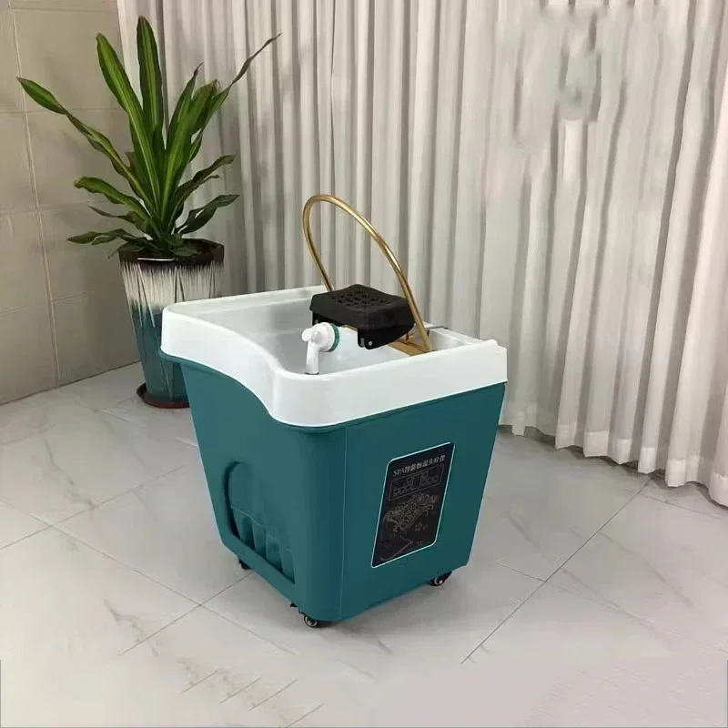 Water Tank Hair Washing Bed Portable Therapy Fumigation Shower Head Shampoo Chair Salon Fauteuil Coiffure Furniture