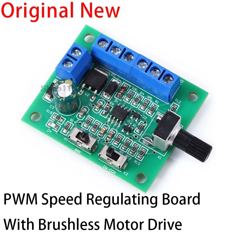 DC8-24V Brushless DC Motor Speed Controller Driver PWM Speed Control Board Pinpoint Regulator Forward And Backward Control 18KHz