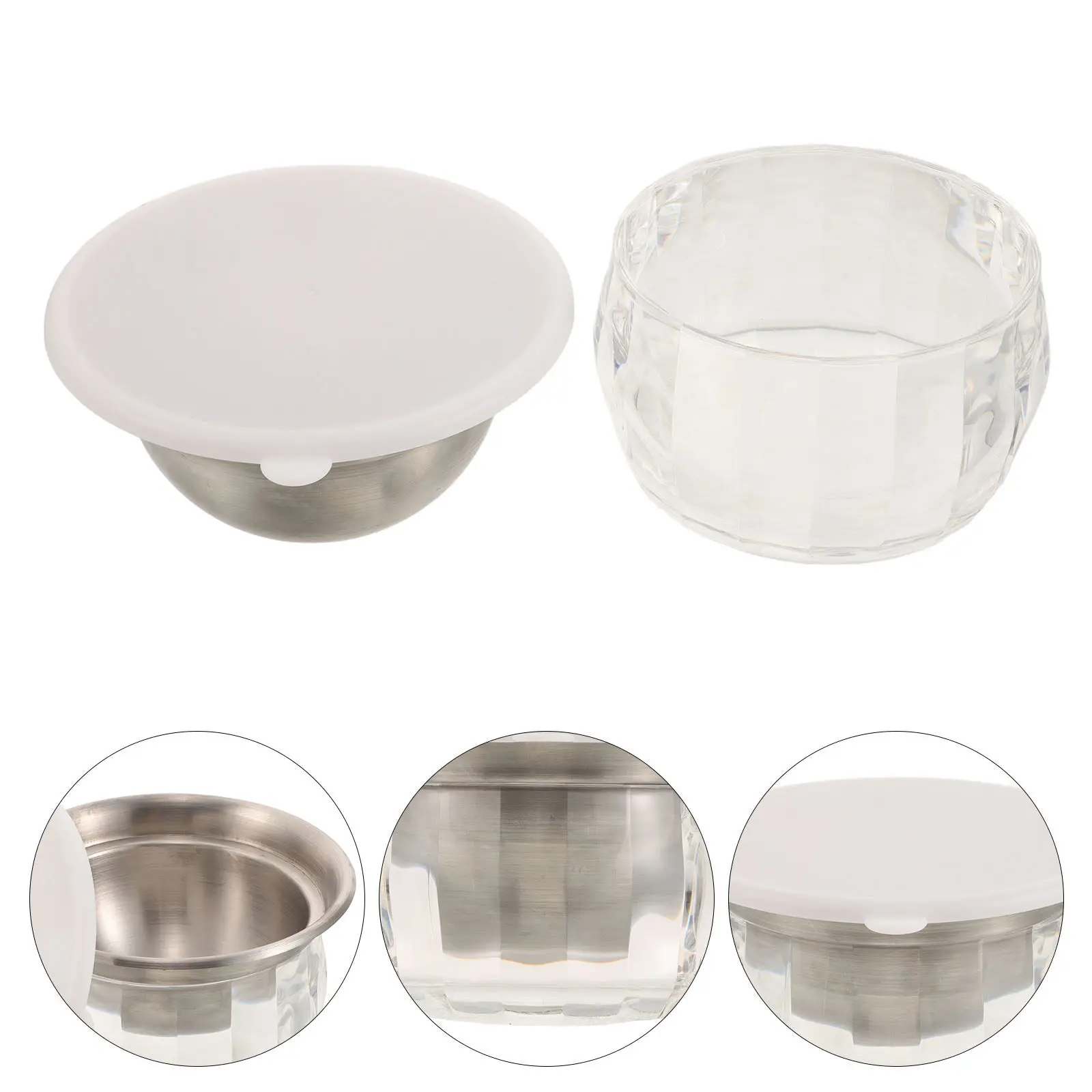 Tazón de Servir de Acero Inoxidable de Doble Pared con Diseño para Retener el Frío, Ideal para Hummus, Salsa, Pasta, Frutas, Ensaladas y Salsas Frías