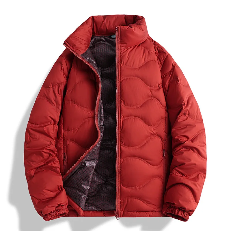 軽量ダウンジャケットメンズ秋冬新スタイルホワイトダックダウン暖かいアウターウェアカップルカジュアルトップ