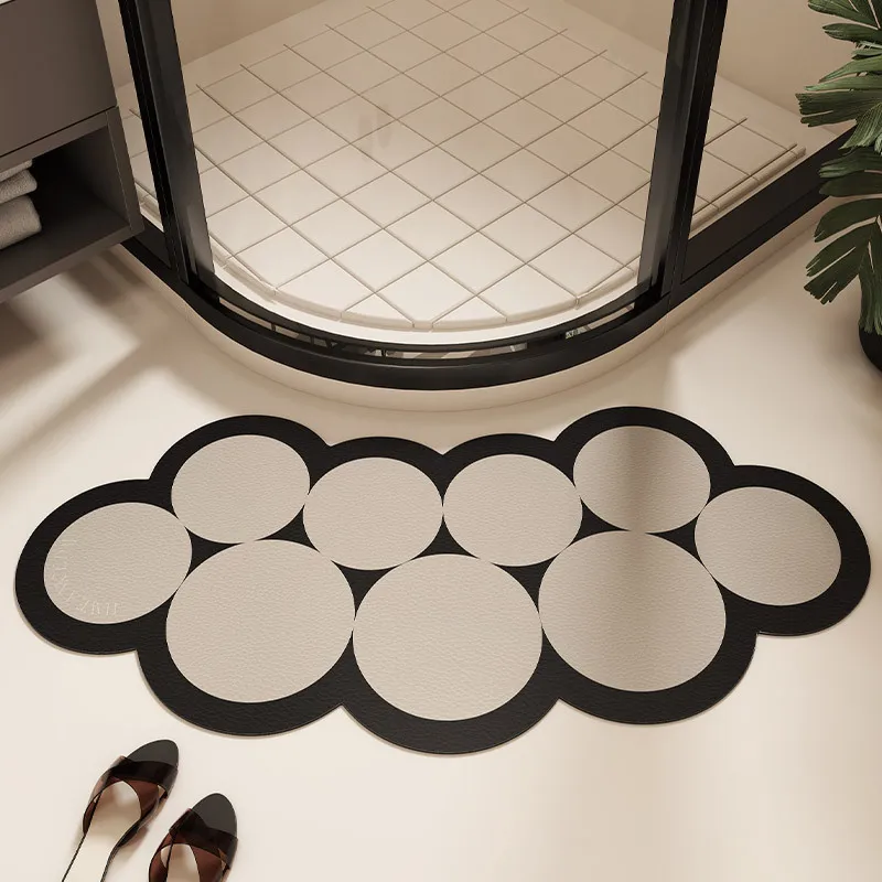 Imagem -06 - Ins Arc Shaped Bathroom Bath Mat Tapete de Chuveiro Antiderrapante Esteiras de Secagem Rápida Entrada de Cozinha Tapete Home Floor Novo