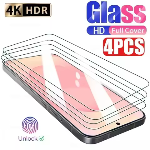 4Pcs HD Clear Tempered Glass Film for Samsung Galaxy S25 Edge S24 S23 Ultra S20 S21 S22 Plus S21 S24 S23 FE 9H Screen Protector