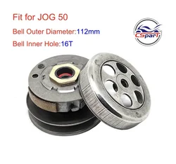 112MM 16T JOG Clutch Assembly for Yamaha 50CC 1E40QMB Minarelli Baotian Znen Jinlang LongJia Jonway Kazuma Scooter Buggy Parts