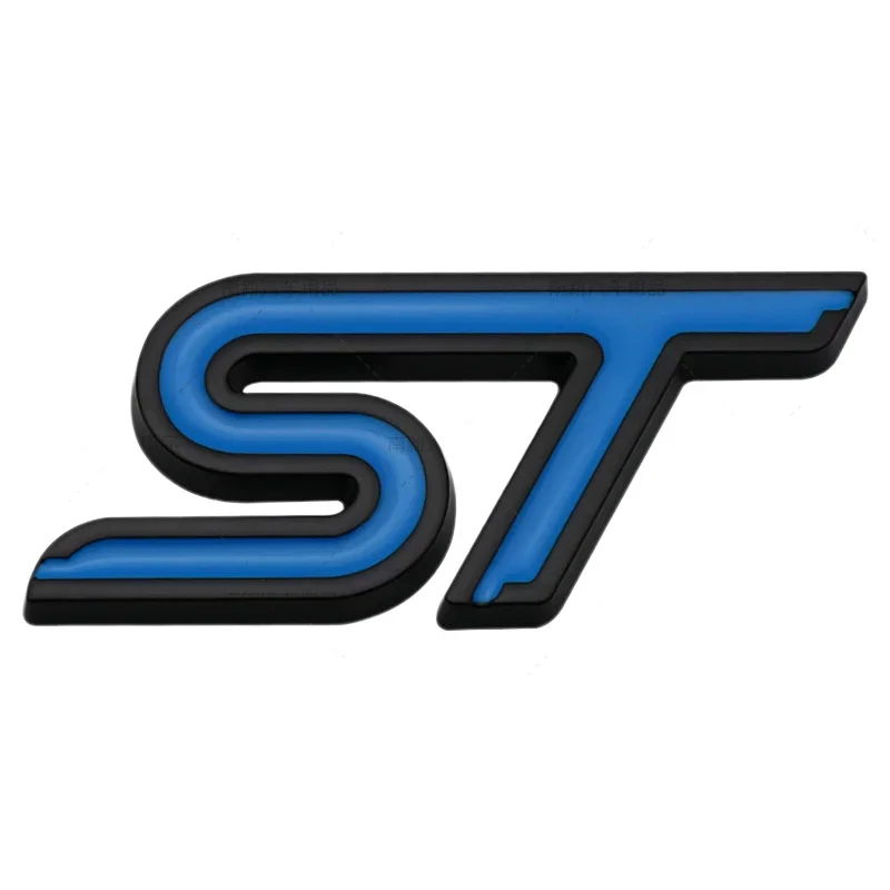 ثلاثية الأبعاد سيارة ST الخلفي الجذع الجانب الحاجز شعار شارة ملصق لفورد ST شعار التركيز فييستا Ecosport 2009-2015 مونديو Focus2 Focus3 MK2