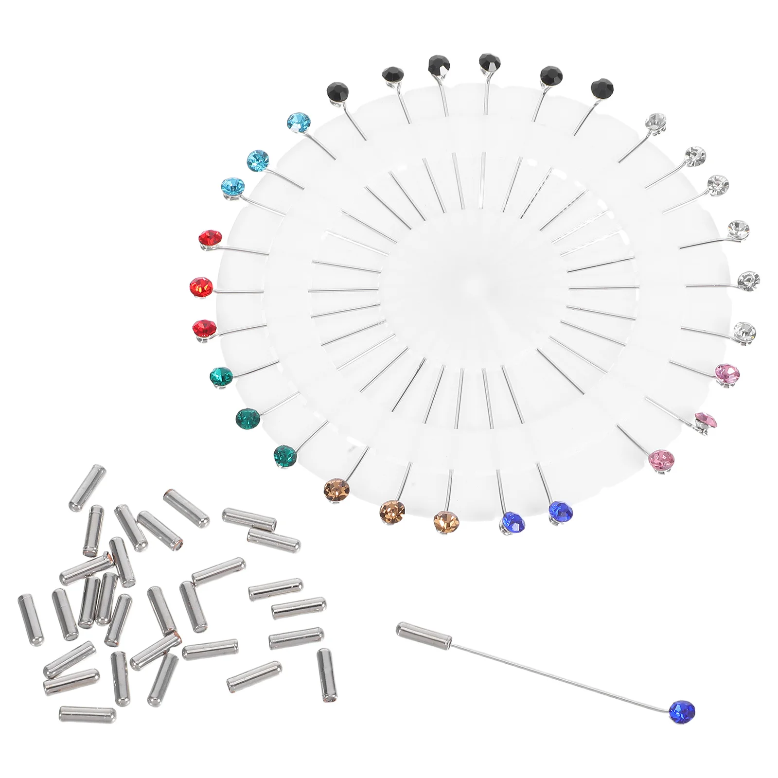 

30Pcs Iron Hijab Jewelry Pin Sparkling Zircon Firm Hold Suitable for Various Outfits Occasions Jewelry Hat Pins