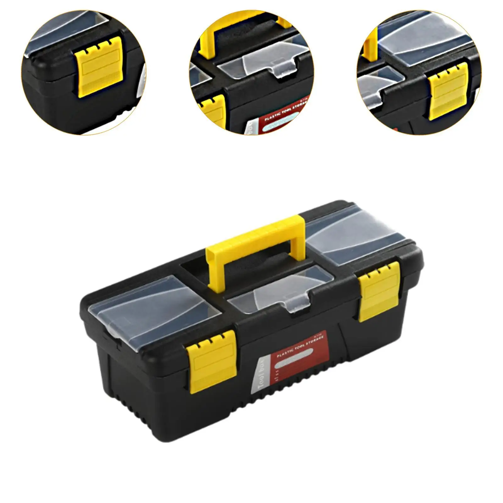 Tool Box with Handle Sturdy Removable Layer Storage Box for Hardware Household Mechanical Repair Tools Electrician Workbench