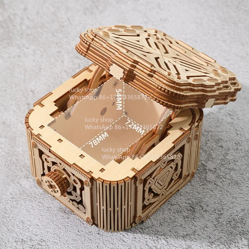 

Retro Industrial and Mechanical Style Wooden Box As A Creative Gift for Machinery Enthusiasts