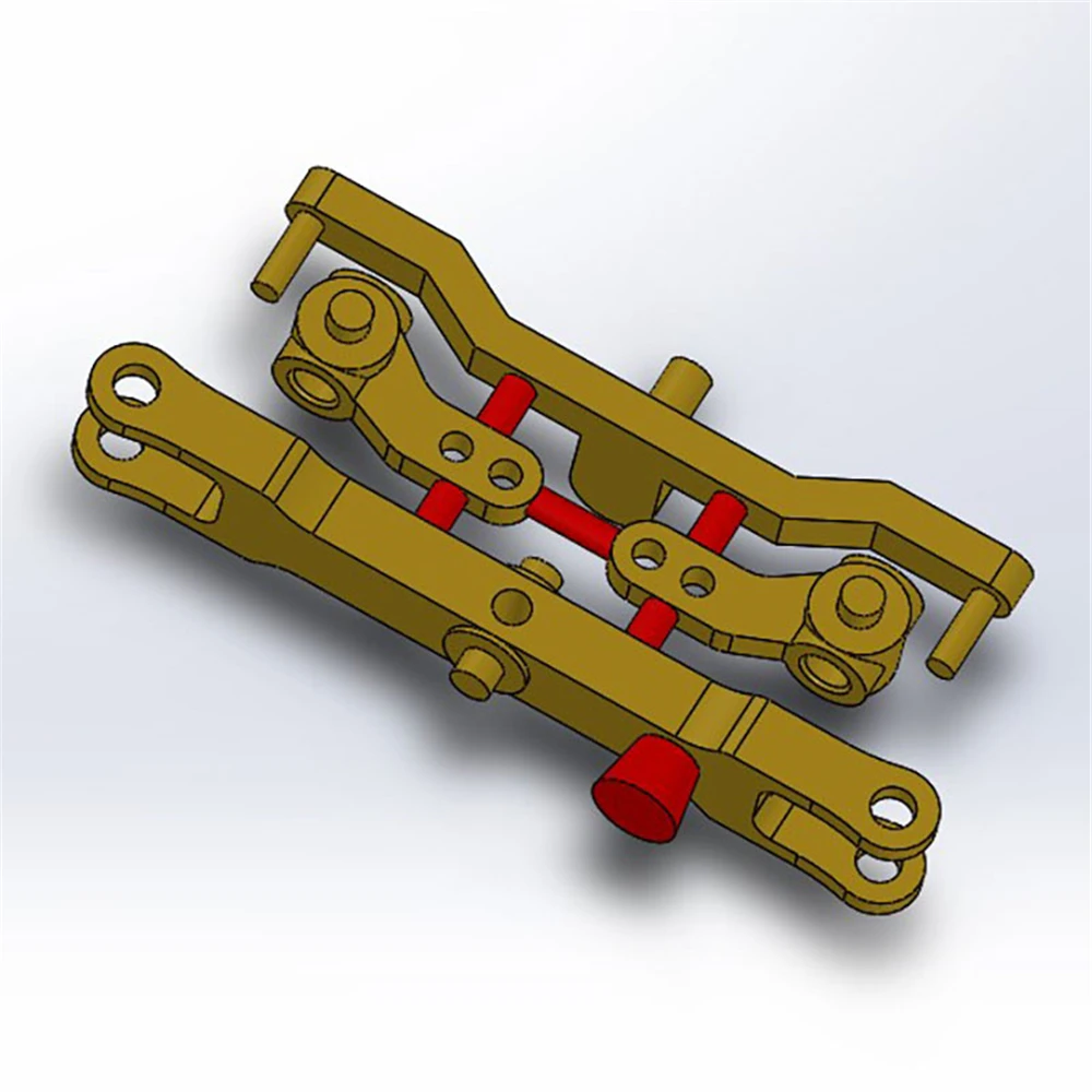 Unpowered Steering Axle Metal Wheel Hub 1/87 Static Modification Semi Trailer Steering Axle DIY Truck Model