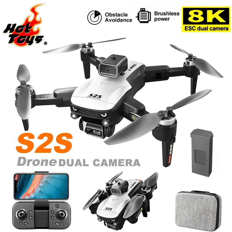 

Hot Toys S2S 8K 5G GPS Profesional HD Aerial Photography Dual-Camera Omnidirectional Obstacle Brushless Avoidance Quadcopter