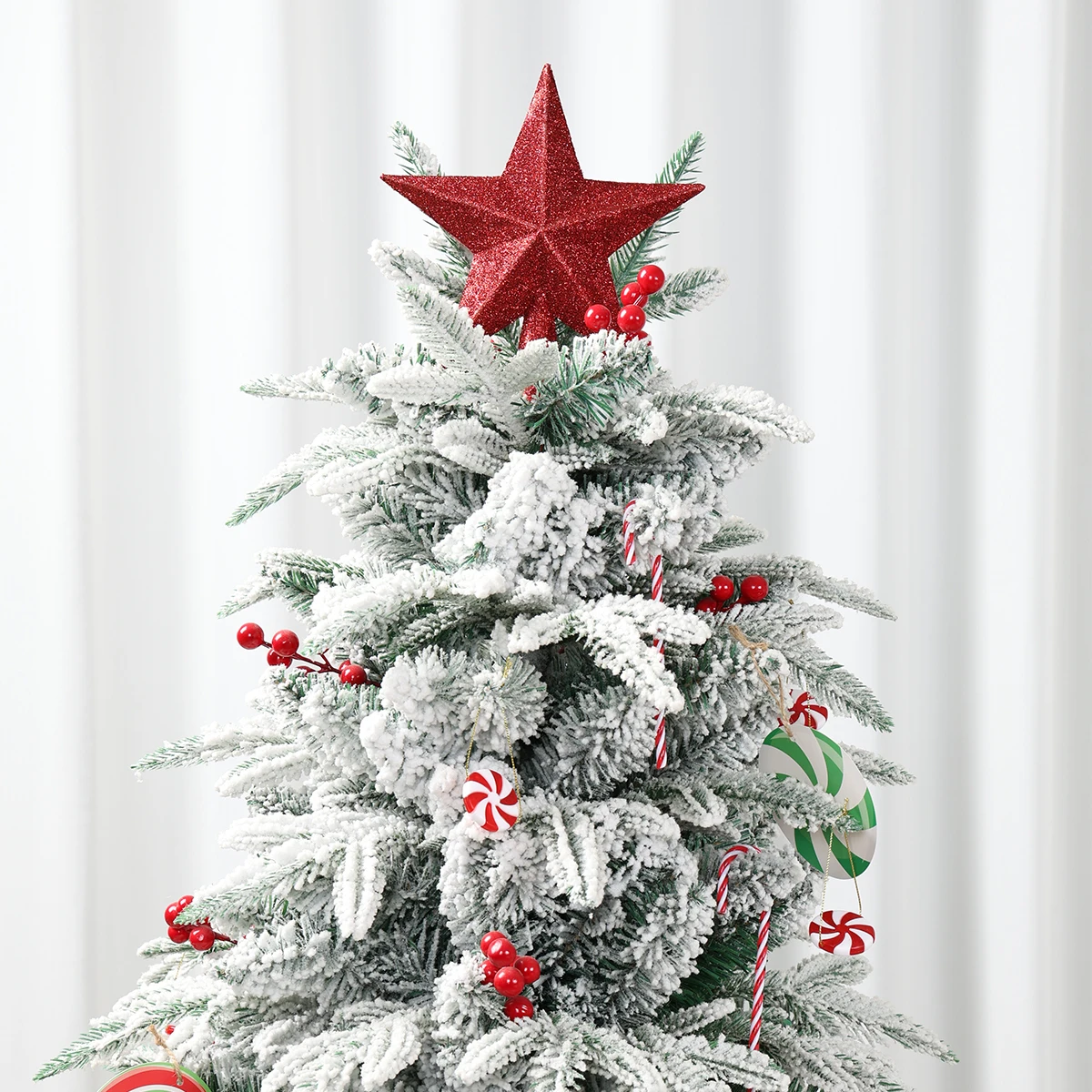 Weihnachtsbaum-Top-Stern, frohe Weihnachten, Dekoration für Zuhause, 2025, Weihnachtsbaum-Stern-Ornamente, Navidad, frohes neues Jahr, Geschenk 2026