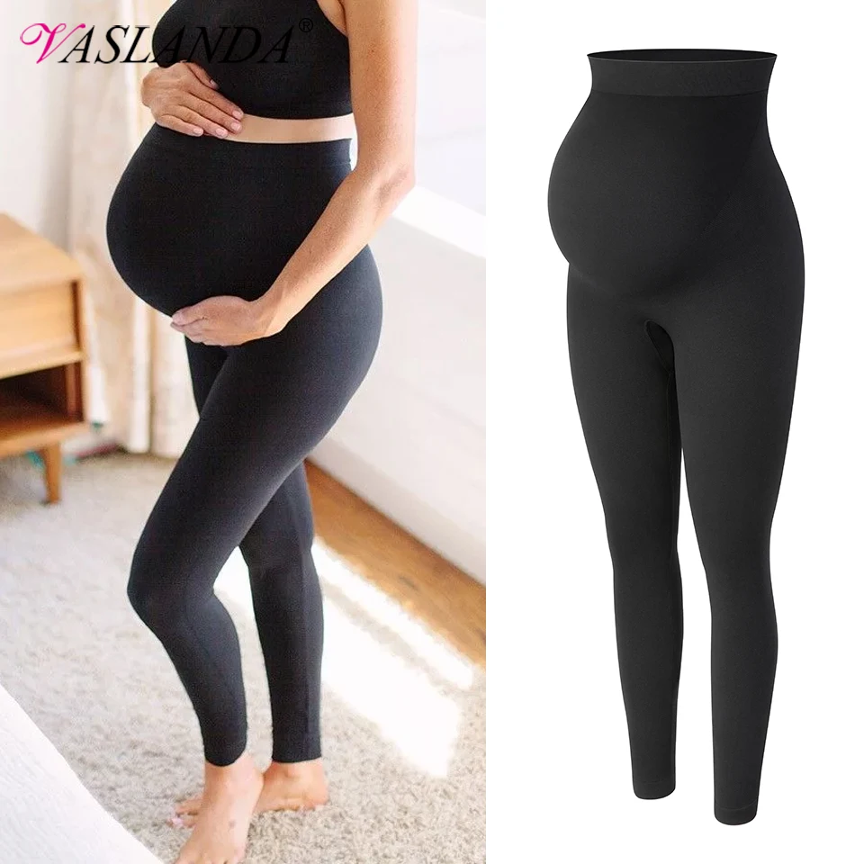 Maternity LeggingsเอวBelly Legginsสำหรับหญิงตั้งครรภ์การตั้งครรภ์กางเกงSkinny Body Shapingหลังคลอดกางเกง