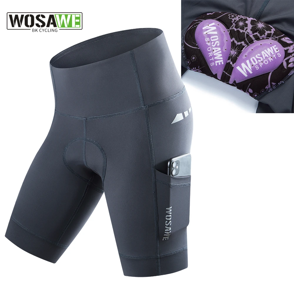 

WOSAWE Women's Cycling Shorts Gel Pad Breathable Underwear Bicycle Tights Riding Downhill Road Bike MTB Shorts