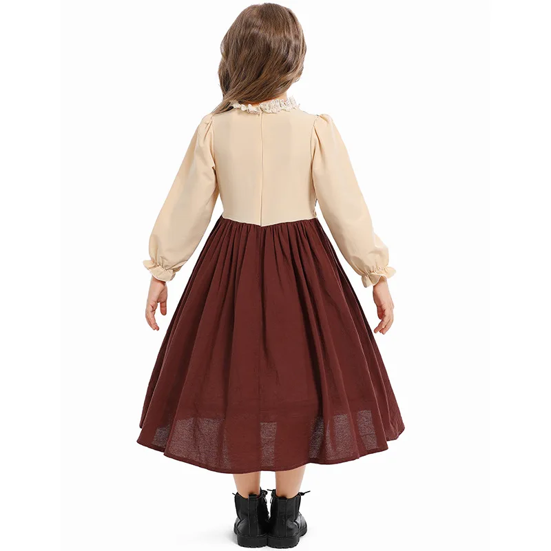 Renaissance-Kleid für Kinder Mittelalterliches Dorfkostüm Renaissance-Kostüm für Kinder Faschingskleider für Halloween-Karnevalspartys – Detail 6