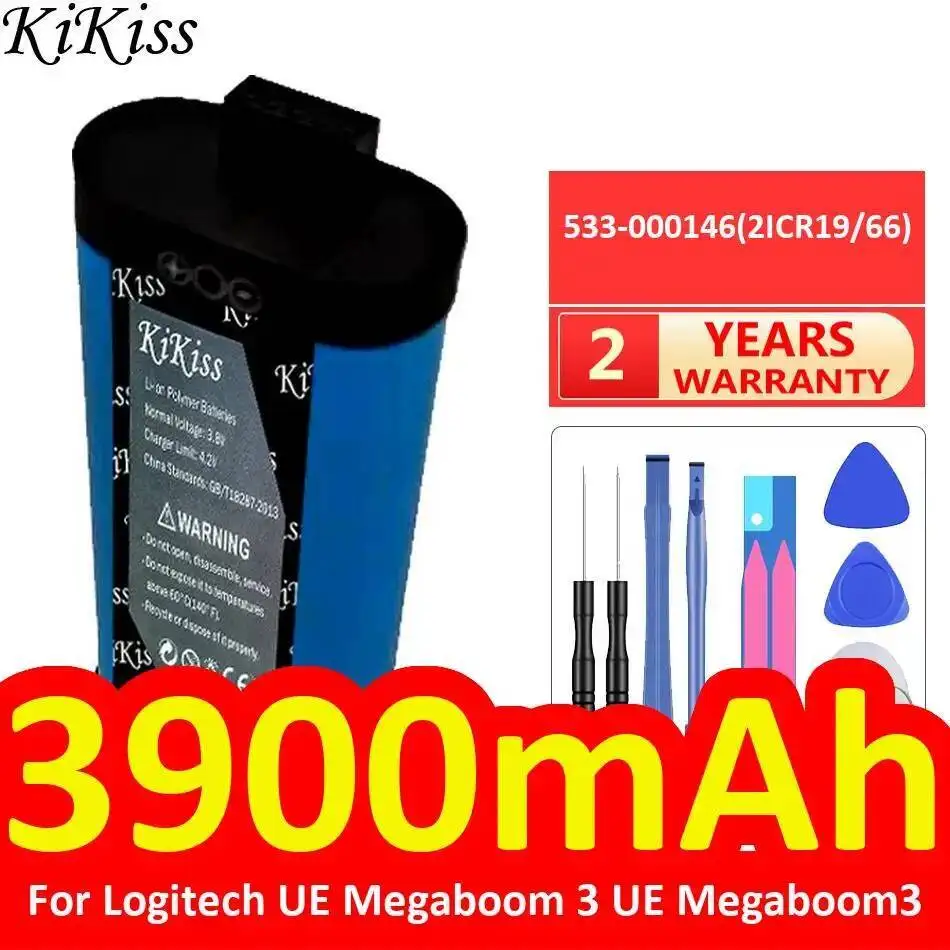 Speaker Battery For Logitech UE Megaboom 3 Megaboom3 533-000146 2ICR19 66 3900Mah Good Low-Temperature Performance