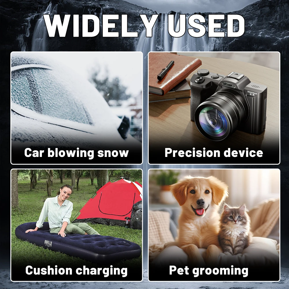 160000 دورة في الدقيقة منفاخ هواء قوي 300 جرام ضغط الرياح توربو منفاخ نفاث عرض البطارية فرش منفضة الهواء المضغوط تنظيف الغبار #4