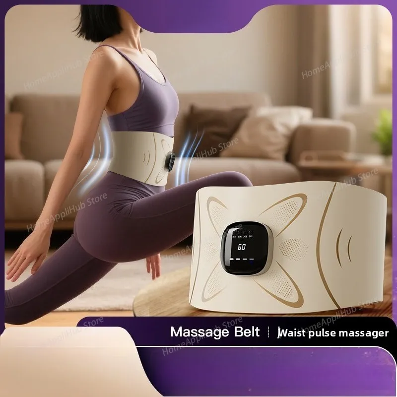 

Массажер для поясницы, EMS Pulse, устройство для полного массажа живота с микротоковым и горячим компрессом masajeador fitness Belleza и salud