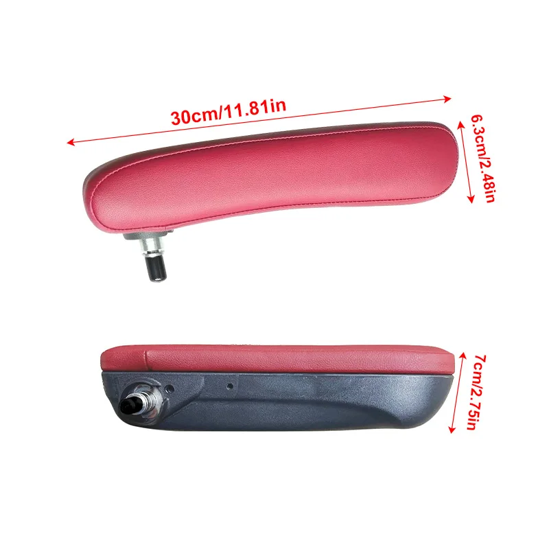 Inside Armrest of Front Seat Inside Car For Fiat 500 Abarth c Lounge 2016-2019 PU Leather Front Seat Armrest Left Right Inboard