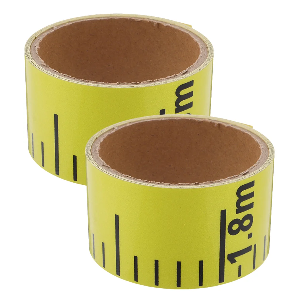 2 Pcs Water Level Scale Pool Tape Adhesive Logo Sticker Pvc Measuring Part Gauge